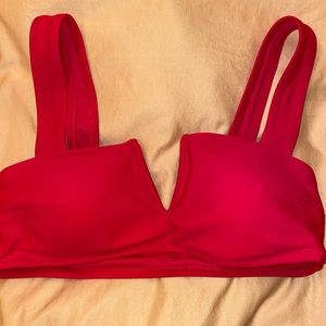 Arie Red Bikini Top
